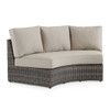 San Lucas Outdoor Wicker with Cushions 4 Piece Sofa Contour Sectional Group