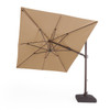 Tempo 10 ft. x 13 ft. LED Solar Aluminum Cantilever Umbrella