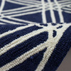 Hex Navy Rug