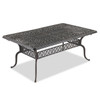 Cadiz Aged Bronze Cast Aluminum 71-103 x 44 in. Double Extension Dining Table -