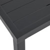 Tulum Midnight Aluminum 20 in. Sq. Side Table