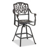 Cadiz Aged Bronze Cast Aluminum Swivel Bar Stool -