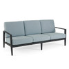 Tulum Husk Midnight with Cushions 4 Piece Sofa Group + 48 x 29 in. Coffee Table