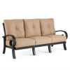 Solstice Aged Bronze Aluminum with Cushions 4 Piece Swivel Sofa Group + 52 x 38 in. Coffee Table