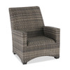 Tribeca Husk Outdoor Wicker with Concealed Cushions 4 Piece Loveseat Group + 48 x 26 in. Coffee Table