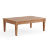 Grand Banks Teak with Cushions 4 Piece Loveseat Group + 47 x 31 in. Coffee Table