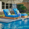 Castello Teak with Cushions 2 Piece Chaise Lounge Set