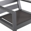 Montecito Charcoal Aluminum with Cushions Dining Chair