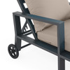 Montecito Charcoal Aluminum with Cushions 2 Piece Chaise Lounge Set