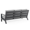 Montecito Charcoal Aluminum with Cushions Sofa