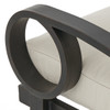 Eclipse Autumn Rust Aluminum and Pashmina Cloud Cushion Dining Chair