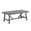 Montecito Charcoal Aluminum with Cushions 4 Piece Swivel Loveseat Group + 48 x 26 in. Coffee Table