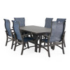 Fairmont Aged Bronze Aluminum with Sling 7 Piece Dining Set + 84 x 42 in. Table