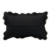 Black and Natural 12 x 20 in. Lumbar Pillow with Welted Flange