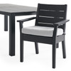 Montauk Polymer with Cushions 7 Piece Dining Set + 84 x 44 in. Table