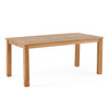 Westport Teak with Cushions 7 Piece Combo Dining Set + Oxford 71 x 36 in. Table
