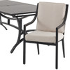 Hill Country Aged Bronze Aluminum and Cushion 9 Piece Dining Set + 88-118 x 48 in. Extension Table