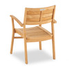 Warwick Teak with Cushions 5 Piece Dining Set + Oxford 48 in. D Table