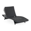 Terrace Outdoor Wicker 3 Piece Contour Chaise Lounge Set + 32 x 18 in. Side Table