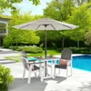 Farmhouse Polymer 3 Piece Bistro Set + 32 in. Sq. Slat Top Dining Table