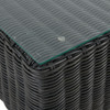 Laguna Smoke Outdoor Wicker with Cast Pumice Cushions 7 Piece Sectional + 56 x 29 in. Coffee Table
