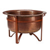 In-Store Only - Flaming Gorge Rustic Solid Copper Acadia 36 in. D Fire Pit
