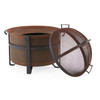 In-Store Only - Flaming Gorge Acadia Corten Steel 34 x 23 in. Fire Pit