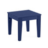 Modern 5 Piece Set Navy XL Adirondack Chairs + Ottomans + 18 Sq. Side Table