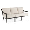 Hill Country Aged Bronze Aluminum and Cast Pumice Cushion Sofa