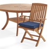 Westport Teak with Cushions 7 Piece Arm Dining Set + Bristol 59 in. D Table
