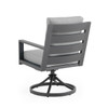 Montecito Charcoal Aluminum with Cushions Swivel Rocker