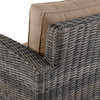 Venice Silver Oak Outdoor Wicker + Cushions Sofa