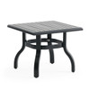 Siena Coal Aluminum 23 in. Sq. End Table