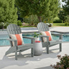 Lakeside Polymer 2 Piece Set Adirondack Chairs