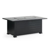 Siena Coal Aluminum 36 x 58 in. Gas Fire Pit Table