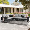 Montauk Polymer with Cushions 6 Piece Modular Sectional