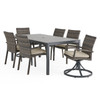 Sonoma Outdoor Wicker with Cushions 7 Piece Combo Dining Set + 72 x 40 in. Table