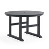Nantucket Black Polymer 48 in. D Dining Table