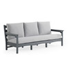 Sag Harbor Dark Grey Polymer with Cozy Ash Cushions Sofa