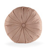 16 inch Blush Round Tufted Pillow