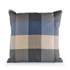 18 inch Indigo Check Pillow