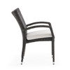 Fairmont Espresso Wicker Stacking Dining Chair