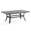 Key West Rustic Bronze Aluminum with Cushions 3 Piece Sofa Group + 48 x 26 in. Coffee Table