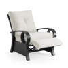 Eclipse Autumn Rust Aluminum and Pashmina Cloud Cushion Spring Club Recliner