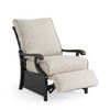 Turin Tawney Cast Aluminum with Charlotte Sparrow Cushions Club Recliner