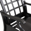 Turin Tawney Aluminum with Charlotte Sparrow Cushions 3 Piece Club Recliner Set with 26 in. Sq. Side Table