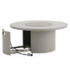 Sintered Stone Top 48 in. D Dark Driftwood Aluminum LP Gas Fire Pit Table