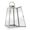 Tapered Prism Lantern, Stainless Steel - 17 in