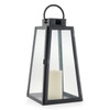 Tapered Prism Lantern, Iron - 17 in