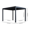 Grand Tuscan Louvered Pergola 10x12